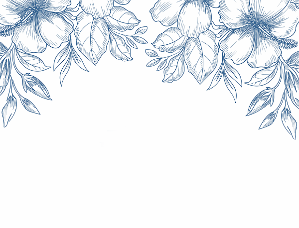 Classic Blue Floral